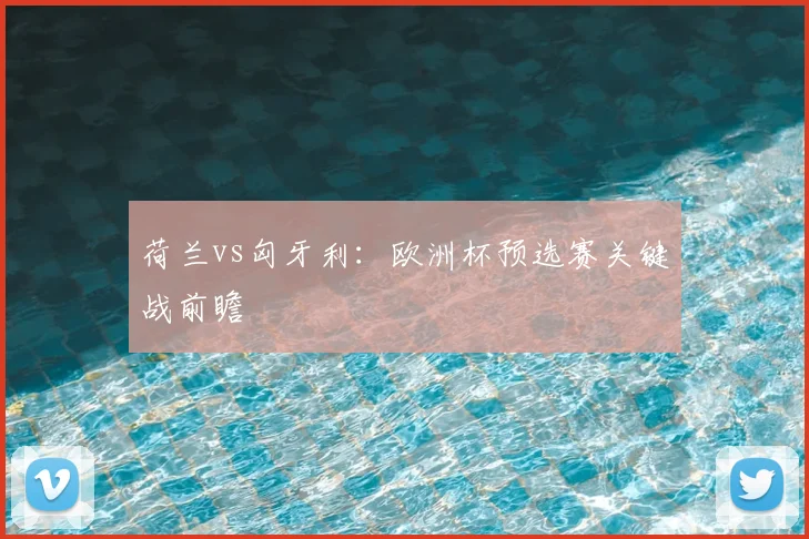 荷兰vs匈牙利:欧洲杯预选赛关键战前瞻