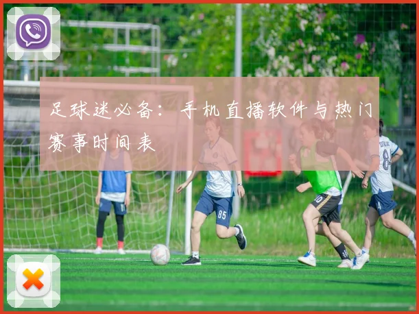 足球迷必备：手机直播软件与热门赛事时间表