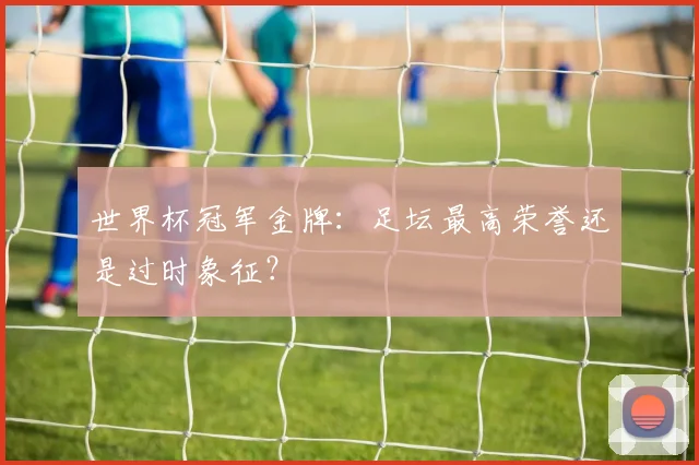 世界杯冠军金牌：足坛最高荣誉还是过时象征？